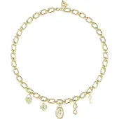 GUESS JUBN06041JWYGT/U Damen-Kette Multi Charms Goldfarben
