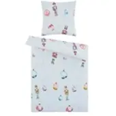 Como Biber Bettwäsche Sweet Nutcracker ¦ blau ¦ Maße (cm): B: 135