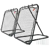 PEARL sports 2er-Set Fußball-Rebounder für Kinder, verstellbar,100x100x85 cm