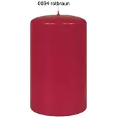 Kopschitz Kerzen 4er Adventskerzen, Adventskranz Kerzen Set Rotbraun 6 x Ø 5 cm
