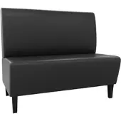 BIG Möbel Gastro Sitzbank Paris | 180 cm breit | Kunstleder Schwarz | Glatt | Dinerbank