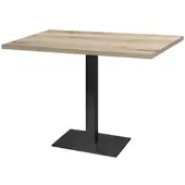 Restootab - Tisch Milan 120x70cm Dekor Ahorn kanaka