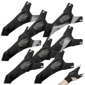 Pearl 4 Paar Handschuhe mit Akku-LED-Licht, wiederaufladbar, Einheitsgröße