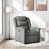 vidaXL Design New Massagesessel Dunkelgrau Stoff - Fernseh- & Relaxsessel Möbel2025 CHY4122229 1parcel