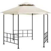 Syfax Pavillon mit Seitenwänden 3,1x2,7 m Creme
