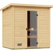 Weka Saunahaus Kaapi 2 mit Ofenschutz x B x T x H x 224 x 172 x 213