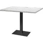 Restootab Tisch 120 x 70 cm – Mailänder Calacatta-Marmor
