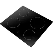 Amica EC 744 100 C, Schwarz, Integriert, 60 cm, Zonen-Induktionskochfeld, Keramik, 4 Zone(n)