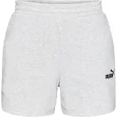Puma Essentials Small No 1 Logo 5 High-waist Shorts TR light gray heather (04) M
