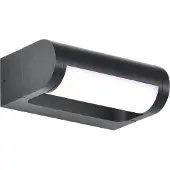 CMD LED Aussenwandleuchte 9052, schwarz, Aluminium, Modern, LED Wandleuchte außen