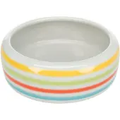 Trixie 60807, Kaninchen, Fütterung & Bewässerung, Keramik, Cremefarben, Blau, Grün, 0,5 l, 16 cm