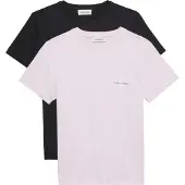 Calvin Klein 2-pack Short Sleeve Round Neck Logo T-shirts Cradle Pink/bla Größe: L | Hemden Outlet | Damen | Rosa