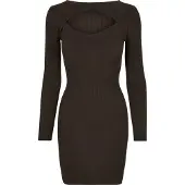 Urban Classics Shirtkleid "Damen Ladies Cut Out Dress" 1 Stk. tlg.