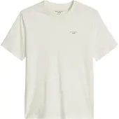 Marc O'Polo T-Shirt DENIM "T-Shirt T-Shirt, SSL, Logo Print, Reg F 1er Pack", Herren, Gr. M, weiß, Obermaterial: 100% Baumwolle CO., Shirts T-Shirt