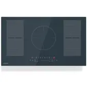 Klarstein Delicatessa 90 Flex Induktionskochfeld – 5-Zonen-Einbaukochfeld, 9.500 W Mit Thermoboost, Flexzone, Sensecontrol, Timer Und Kindersicherung, Glaskeramik Anthrazit, 90-cm-Design