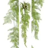 Creativ Green künstliche Pflanze Farnhänger, ca 145cm inkl. Metallhaken