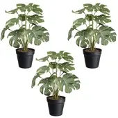 Creativ Green Künstliche Pflanze Spliphilodendron 38cm im Topf