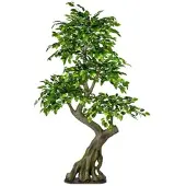 Creativ Green künstliche Pflanze Ficus Benjamini, ca 170x80cm, Spalier