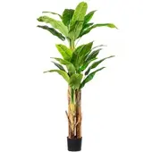 Creativ Green Künstliche Palme Bananenpflanze 180cm im Topf