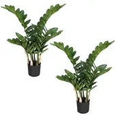 Creativ Green künstliche Pflanze Zamifolia, 70cm, 2er Set