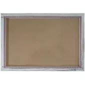 Mendler Bilderrahmen T250, Fotorahmen Holzrahmen Wand-Rahmen, 46x66cm Shabby-Look Landhaus ~ weiß