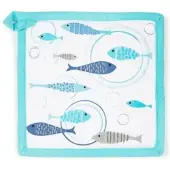 Excelsa Topflappen North Sea Baumwolle 20x20 cm Mehrfarbig