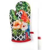 Excelsa Ofenhandschuh Tropical Chic Baumwolle 32X18 Cm Bunt