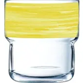 Arcoroc Brush Yellow Log FB22 Stapelbecher 22cl * 6er