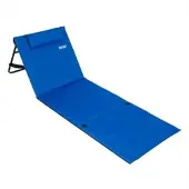 Detex Strandmatte mit Lehne & Kopfkissen 158 cm x 56cm blau