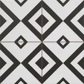 Peronda FS Patchworks Bodenfliese Brixton Schwarz-Weiß 45x45 cm matt BRIXTON/6