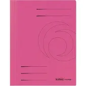 Herlitz Schnellhefter A4 Karton 355g/qm fuchsia Packung mit 25 Stück