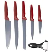San Ignacio - Set mit 5 Edelstahlmessern mit Schäler Ahorn