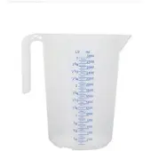 Schneider - Meßbecher, 3,0 l, geprägte Skala, blaue Schrift, offener Griff