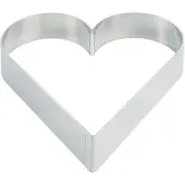 Contacto Tortenring HERZ 22 cm, Aluminium