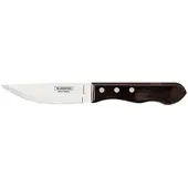 Tramontina JUMBO Steakmesser, 12 Stück, Edelstahl, rostfrei, FSC-zertifizierter Holzgriff, spülmaschinenfest