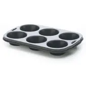Excelsa Muffinform Classic Baked 6 Portionen Stahl schwarz
