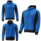 TRIZERATOP Felpa con cappuccio in pile, felpa con cappuccio con cerniera SARNA taglia XXXL blu-nero