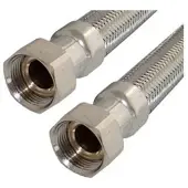 Hydrogomma Panzerschlauch flexible 1" - 800 mm, gerade mit 2x Überwurf