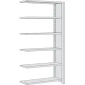 Regalwerk BERT Büroregal Anbaufeld HxBxT 2000x875x600mm Vollblech Seitenwand