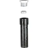 SCHAKE Bodenhülse aus Grauguß + Gewinde, Spannring, 300mm lang für 48mm Ø