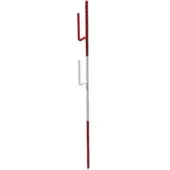 SCHAKE Lattenpfahl Ø 20 x 1400mm, mit 2 Lattenhalter, rot / weiß lackiert