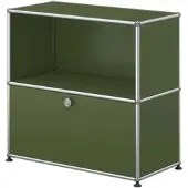 USM United Soft USM Haller Sideboard, mit einer Klapptür Olivegrün