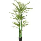 Creativ Green Kunstpalme "Arecapalme", grün, H:180cm, Kunststoff, Kunstpflanzen, Kunstpalme, in toller Größe