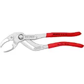 Knipex Syphon- und Connectorenzange L.250mm f.D.25-80mm SB verchr. Griffe m.Ku.