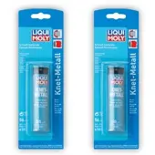 Liqui moly 2x Knetharz 6187 Knet-Metall 2-K-Epoxyd Knetmetall Metall Reparatur 56g