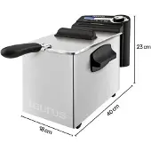 Taurus 973947000 Single 4 L Self Contained 2200 W Friteuse Schwarz, White