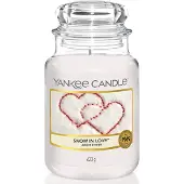 Yankee candle Raumdüfte Duftkerzen Snow In Love Classic Large Glass