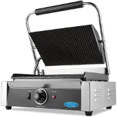 Maxima Contactgrill Gegroefd Enkele Grillplaat 33,5 cm - Professionele Grill - Gietijzeren Bakplaten