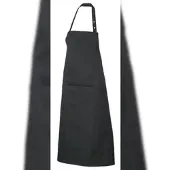 Metro Professional Latzschürze lang, Polyester/Baumwolle, 100 cm, schwarz, 3 Stück