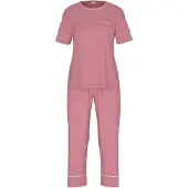 Mey Pyjama Serie Crochet Dots Soft Rosewood | Größe 46